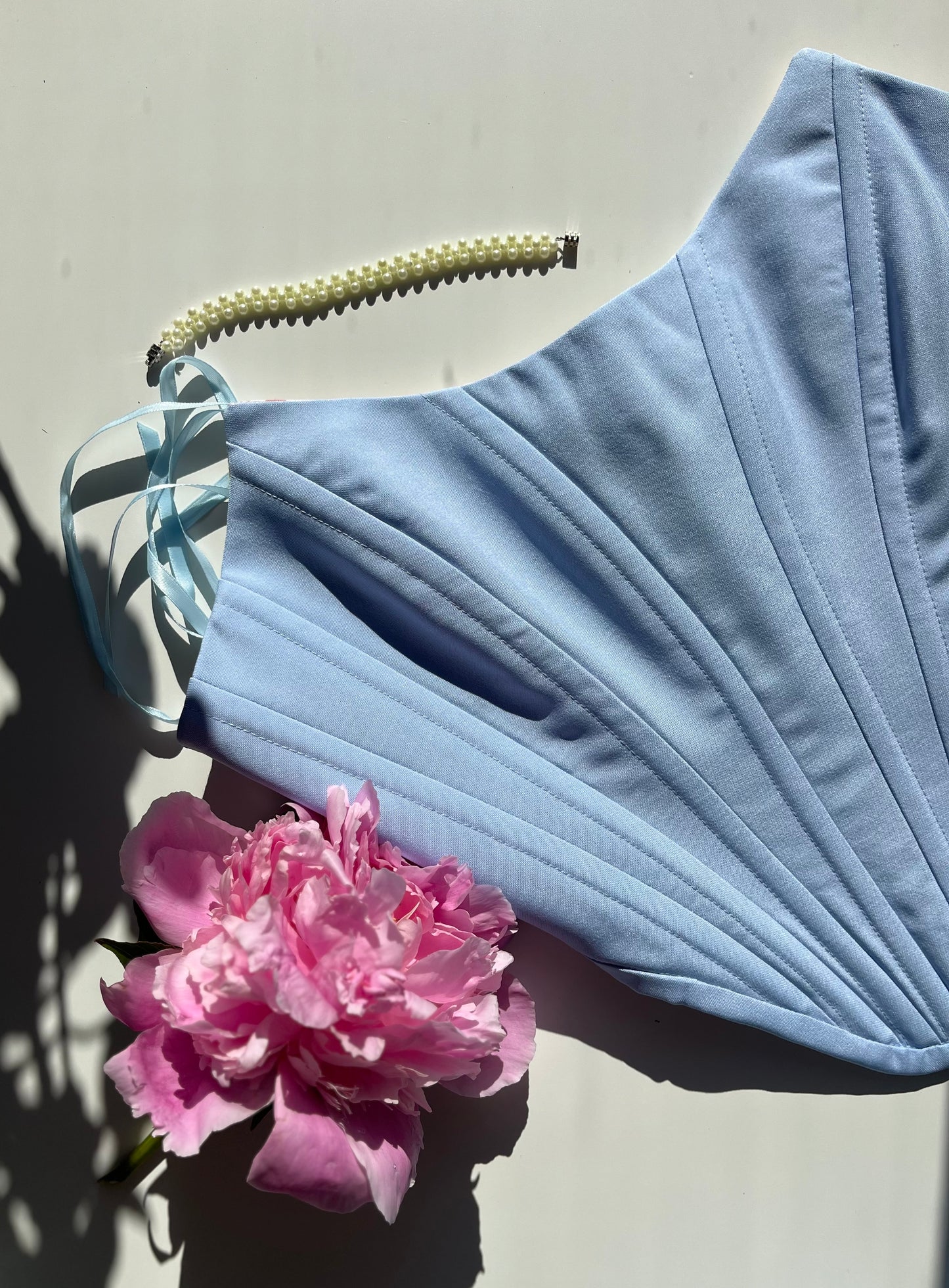 Strapless Sky blue corset🩵