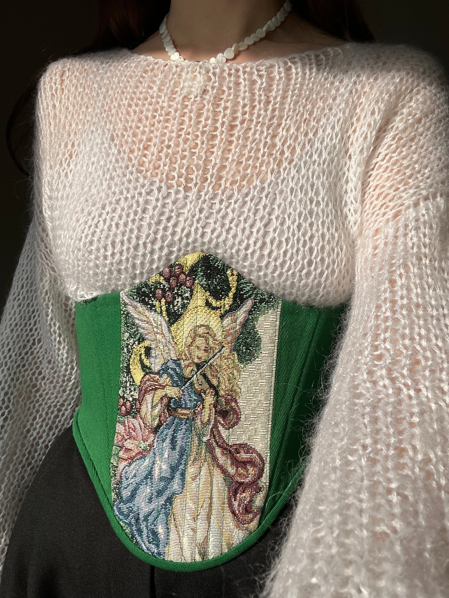 Angel tapestry Corsage belt