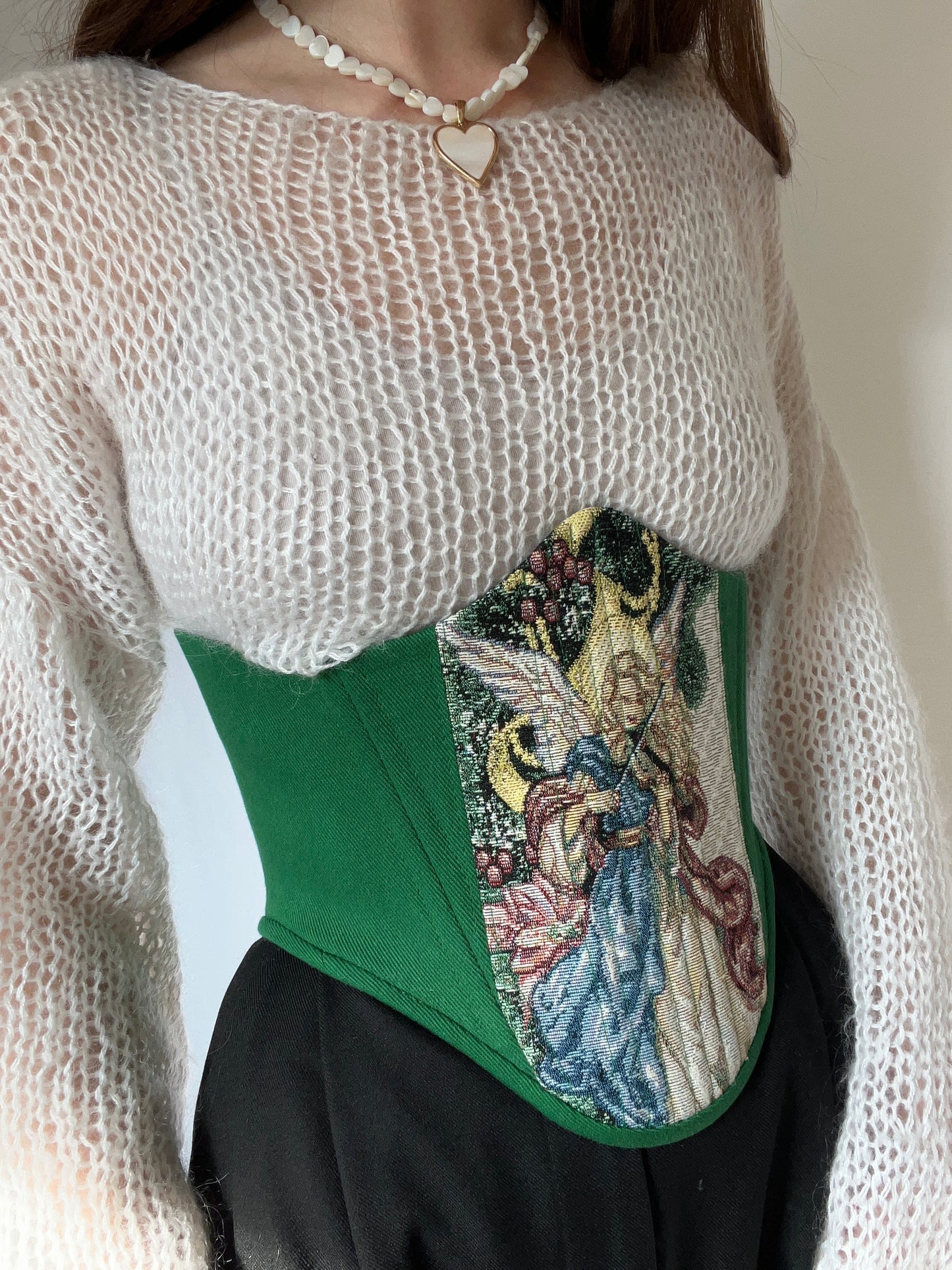 Angel tapestry Corsage belt