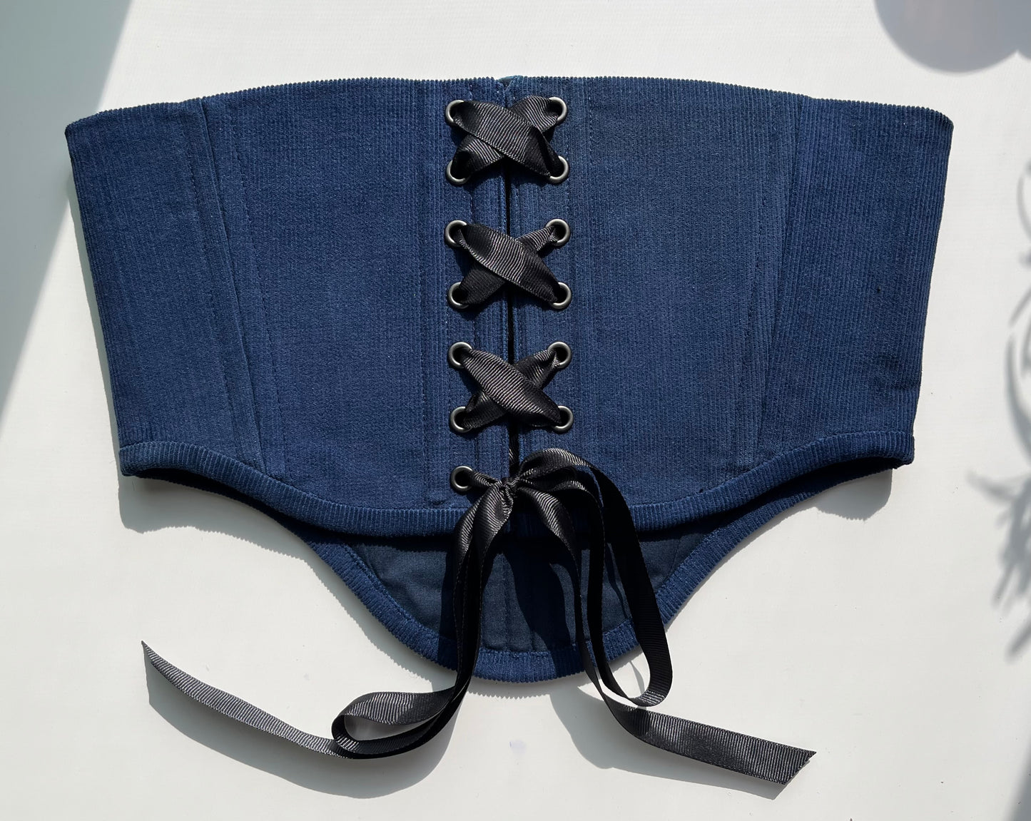 Blue corsage belt