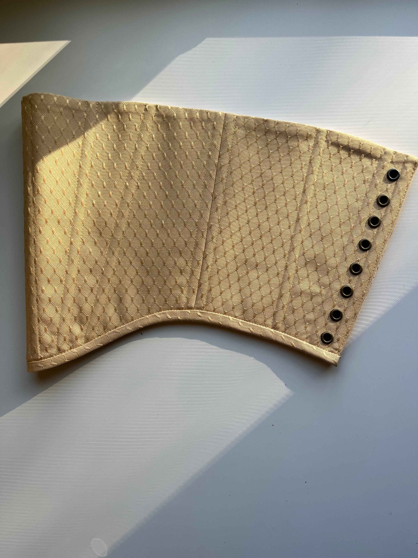 “Soleil” gold overbust corset