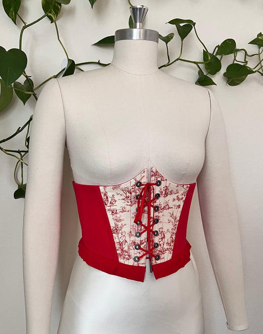 “Laced Grace” corset belt with front and back ties
