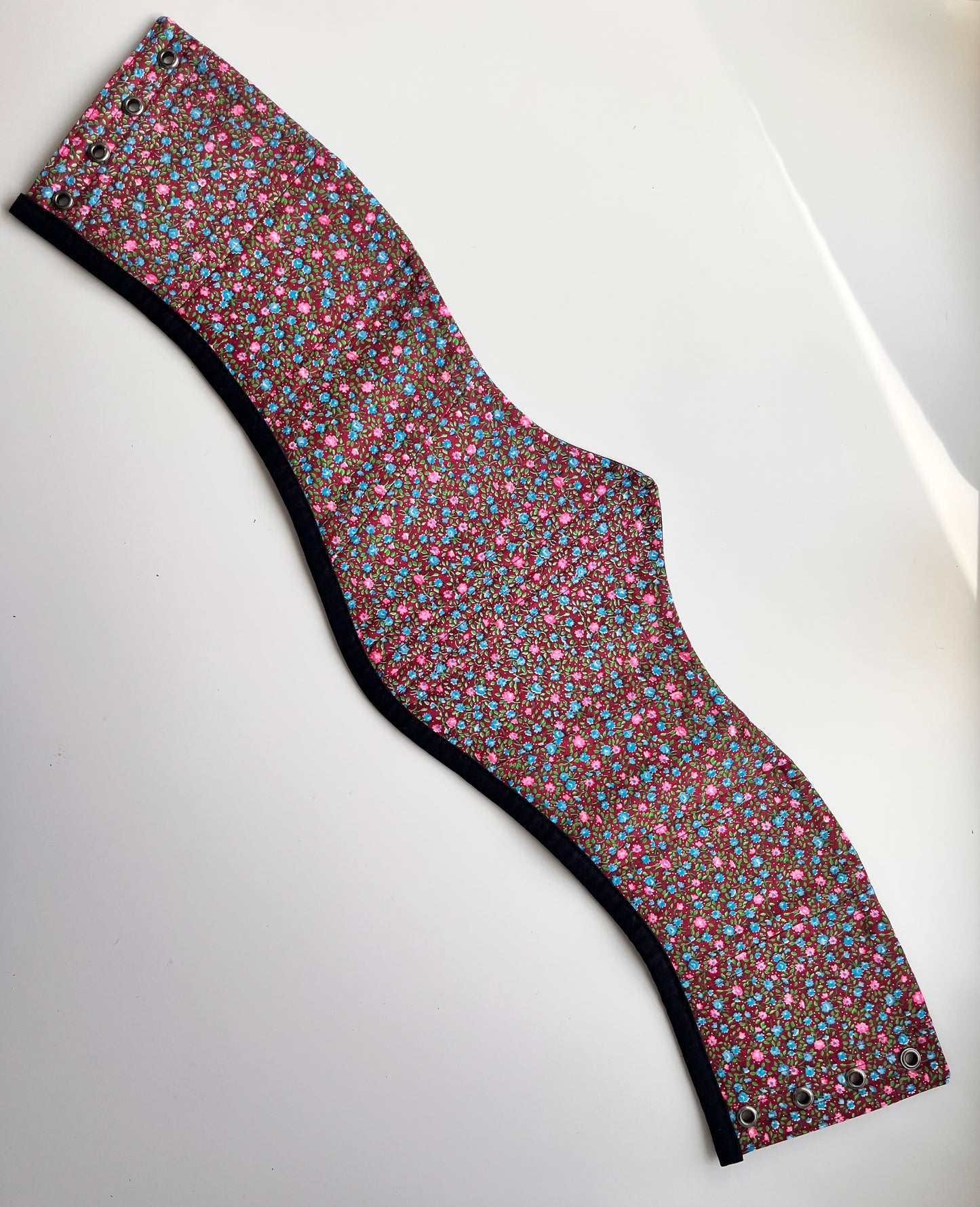 Classic Black Cotton Corsage Belt, size M-L