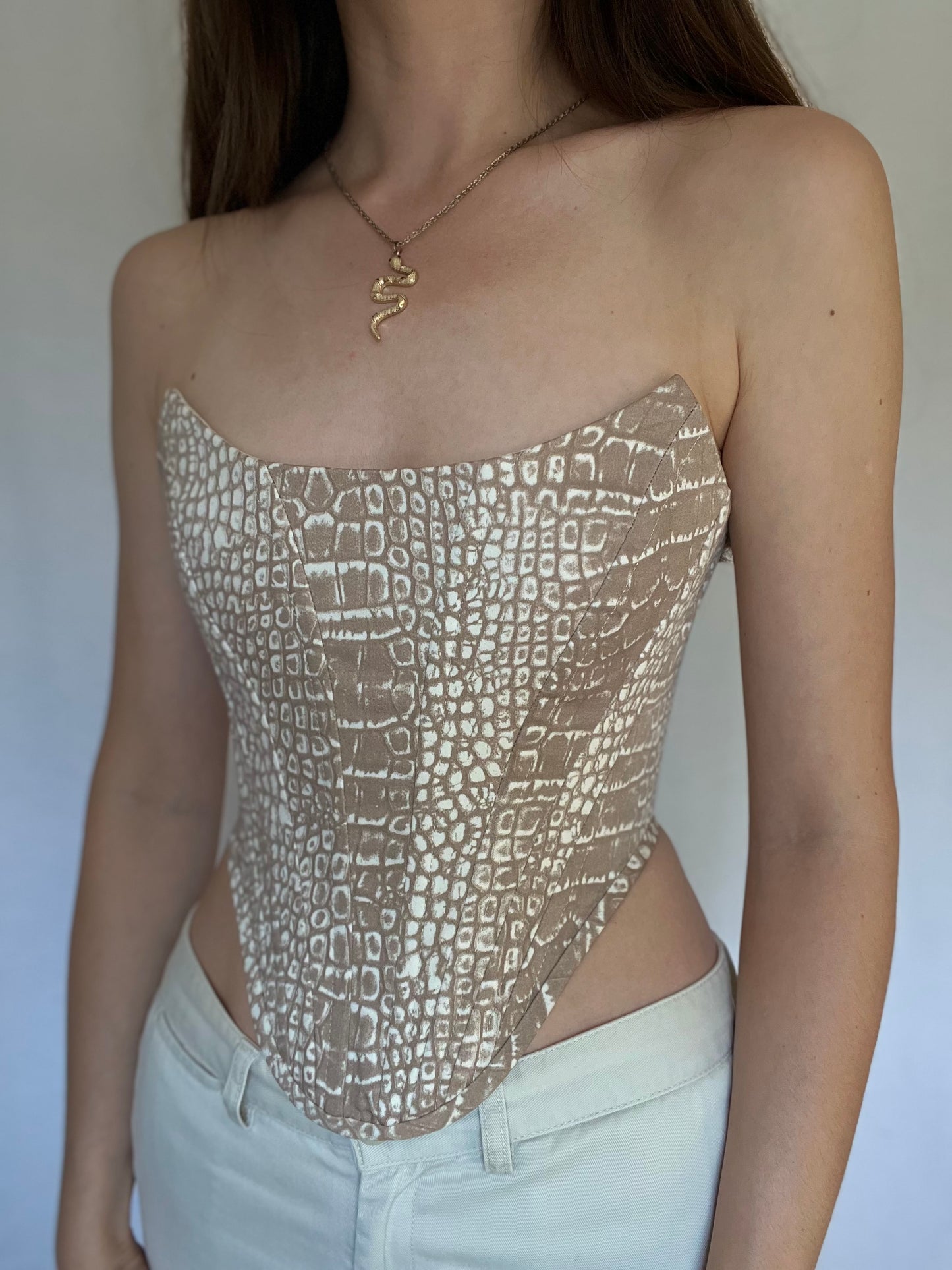 “Python grace” overbust corset, size M