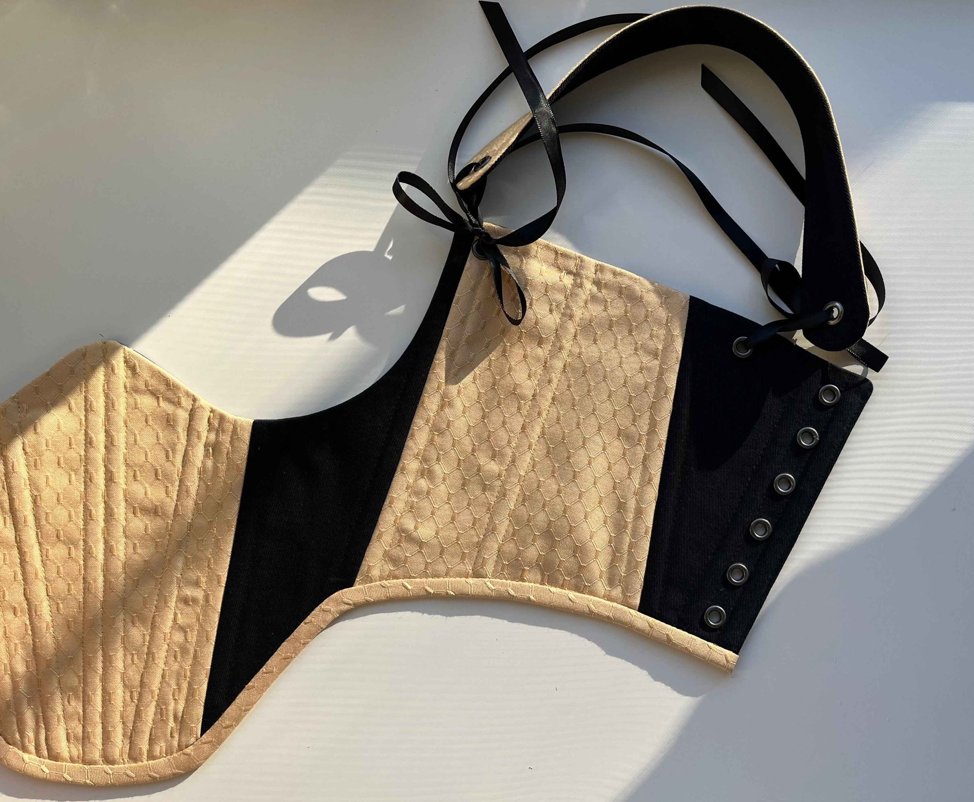 “Aurelia” Gold underbust corsage