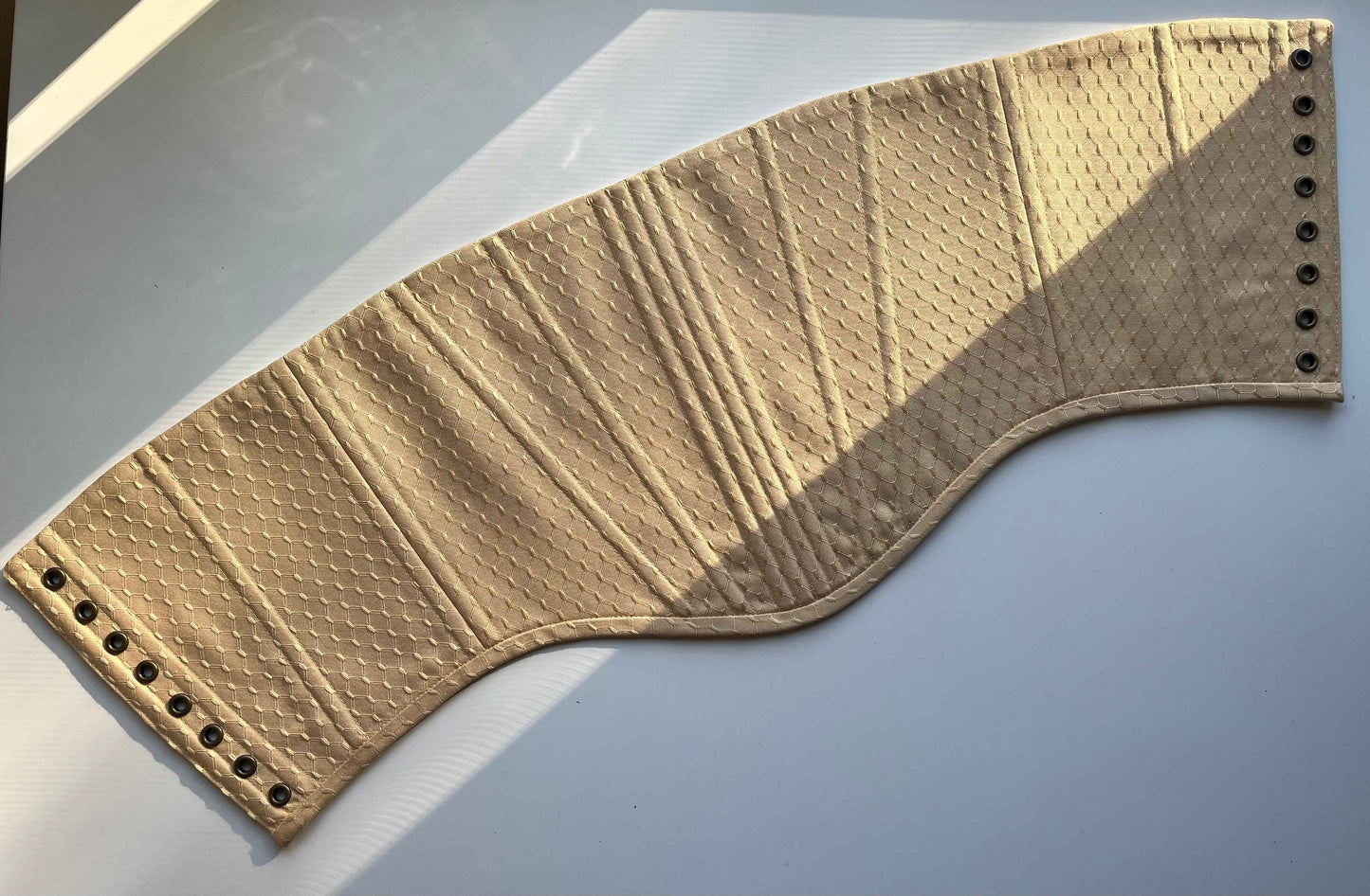 “Soleil” gold overbust corset