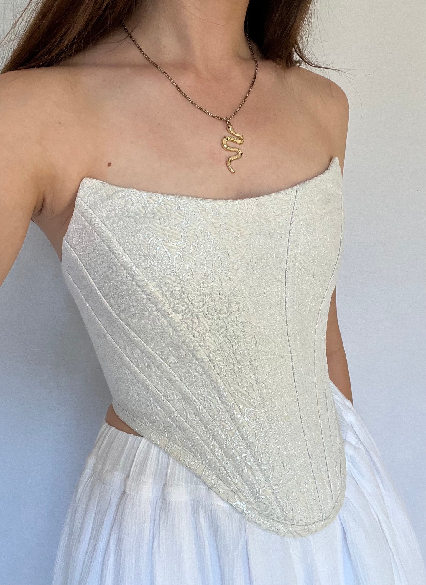 White brocade corset 🤍