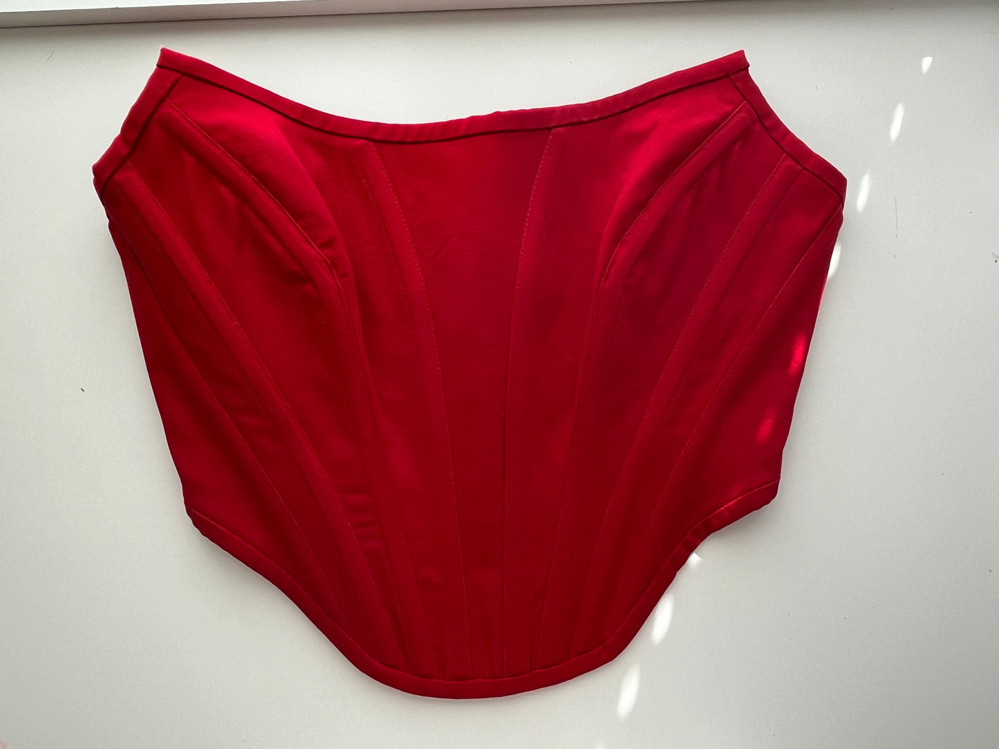 Order for S. red cotton twill corset ❤️