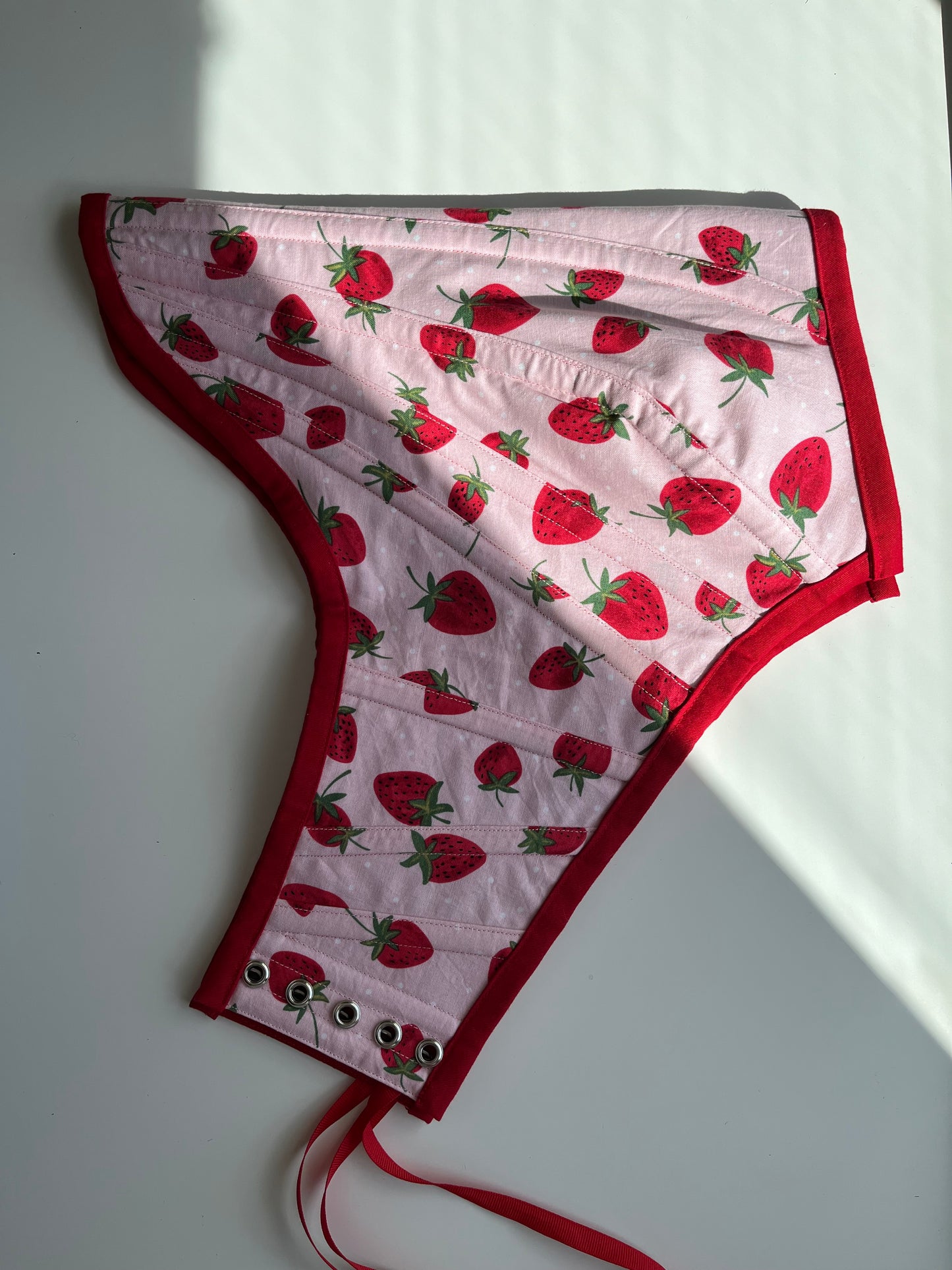 Order for S. red cotton twill corset ❤️