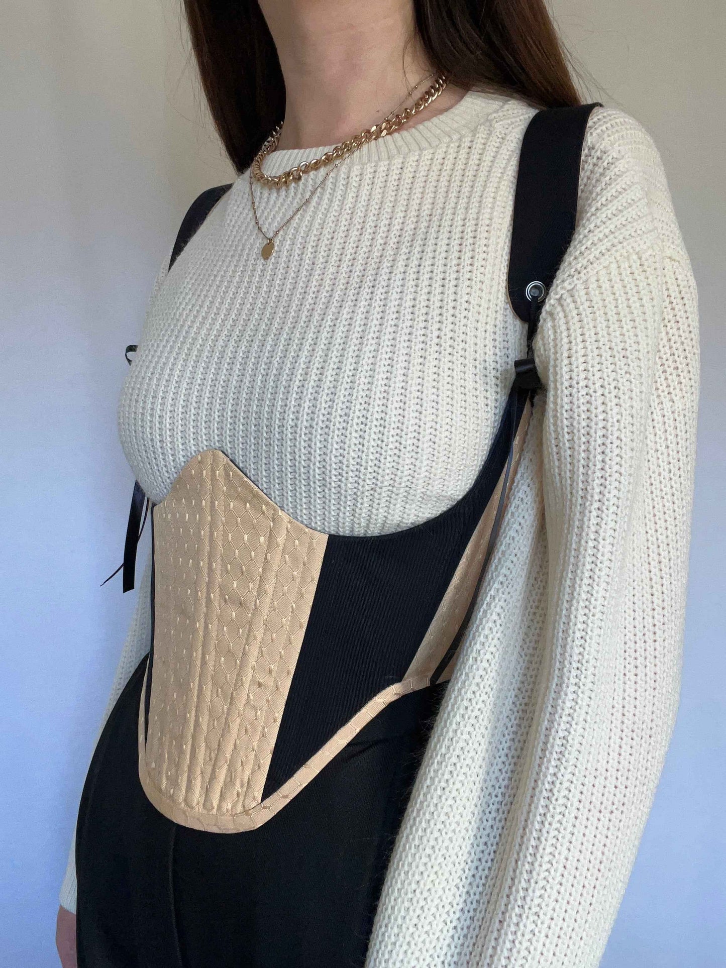 “Aurelia” Gold underbust corsage