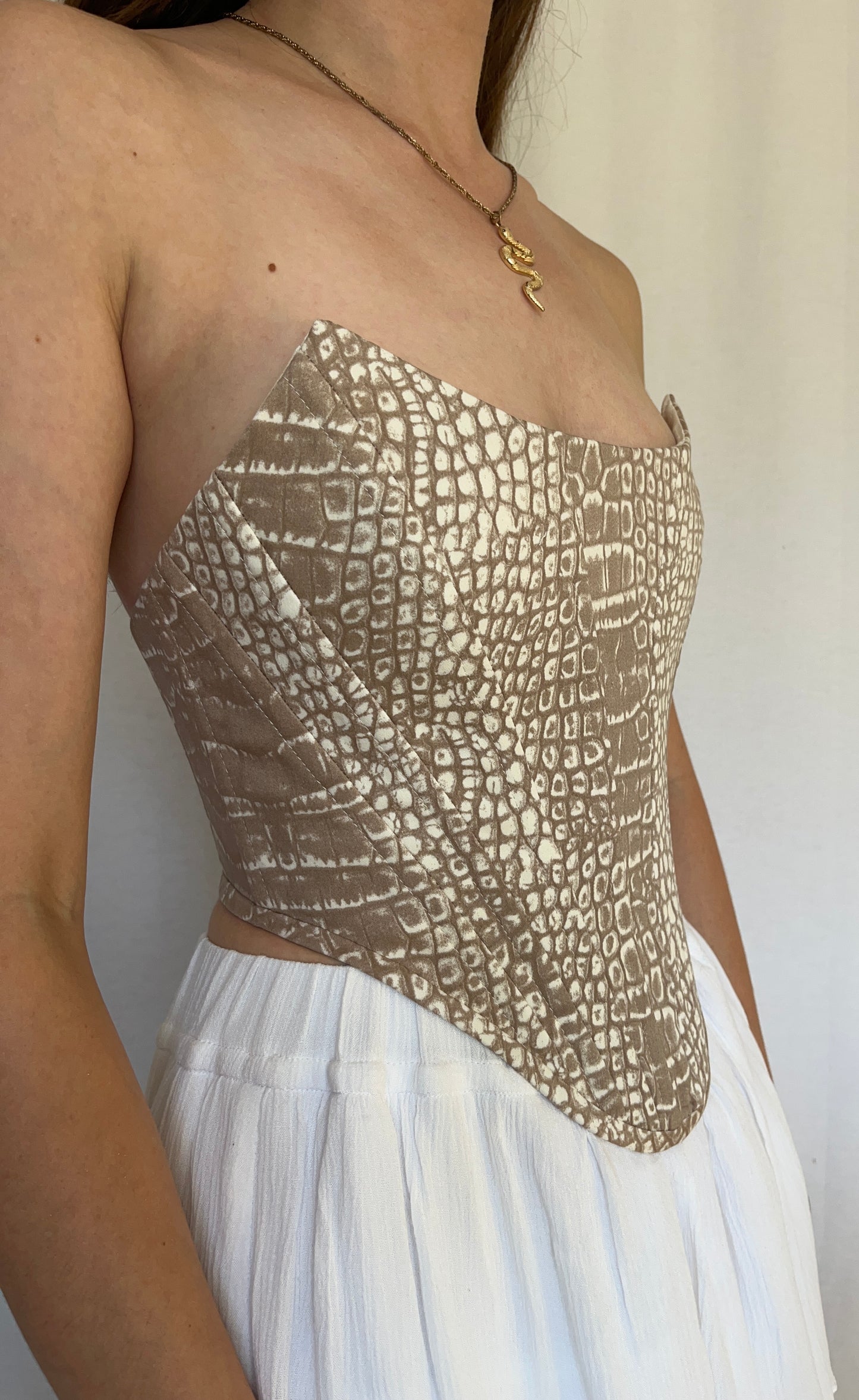 “Python grace” overbust corset, size M