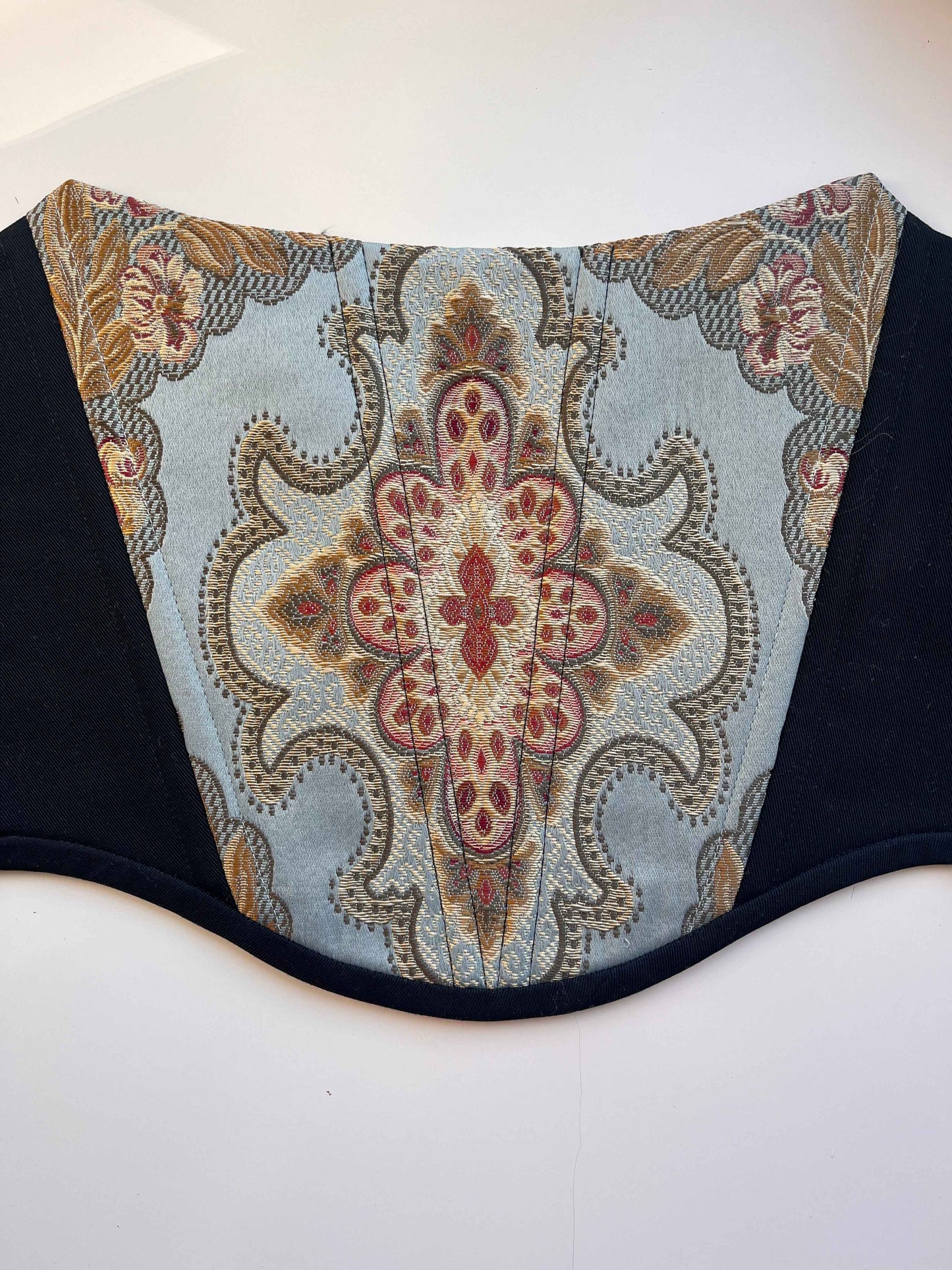 “Azure” strapless corset