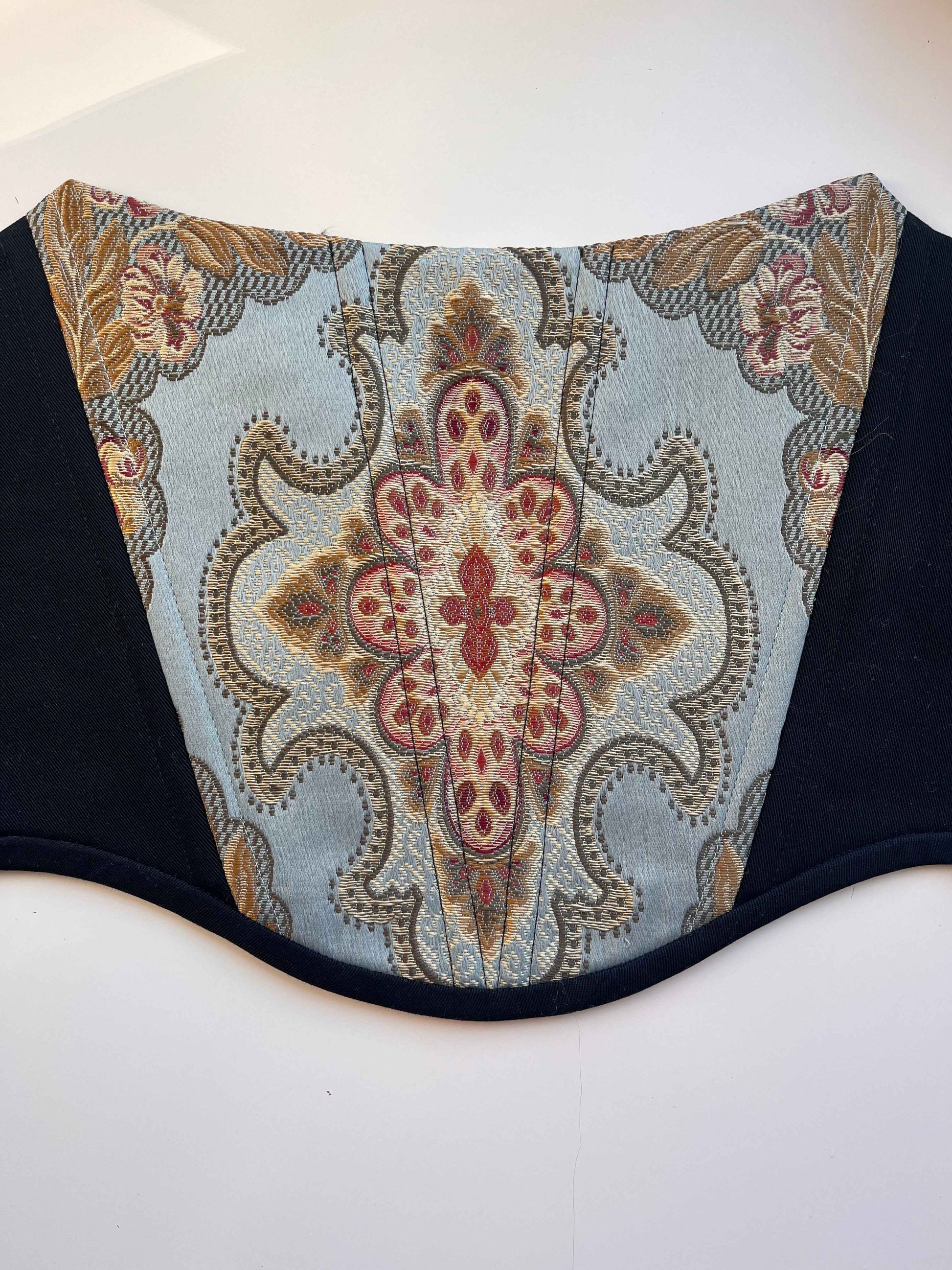 “Azure” strapless corset