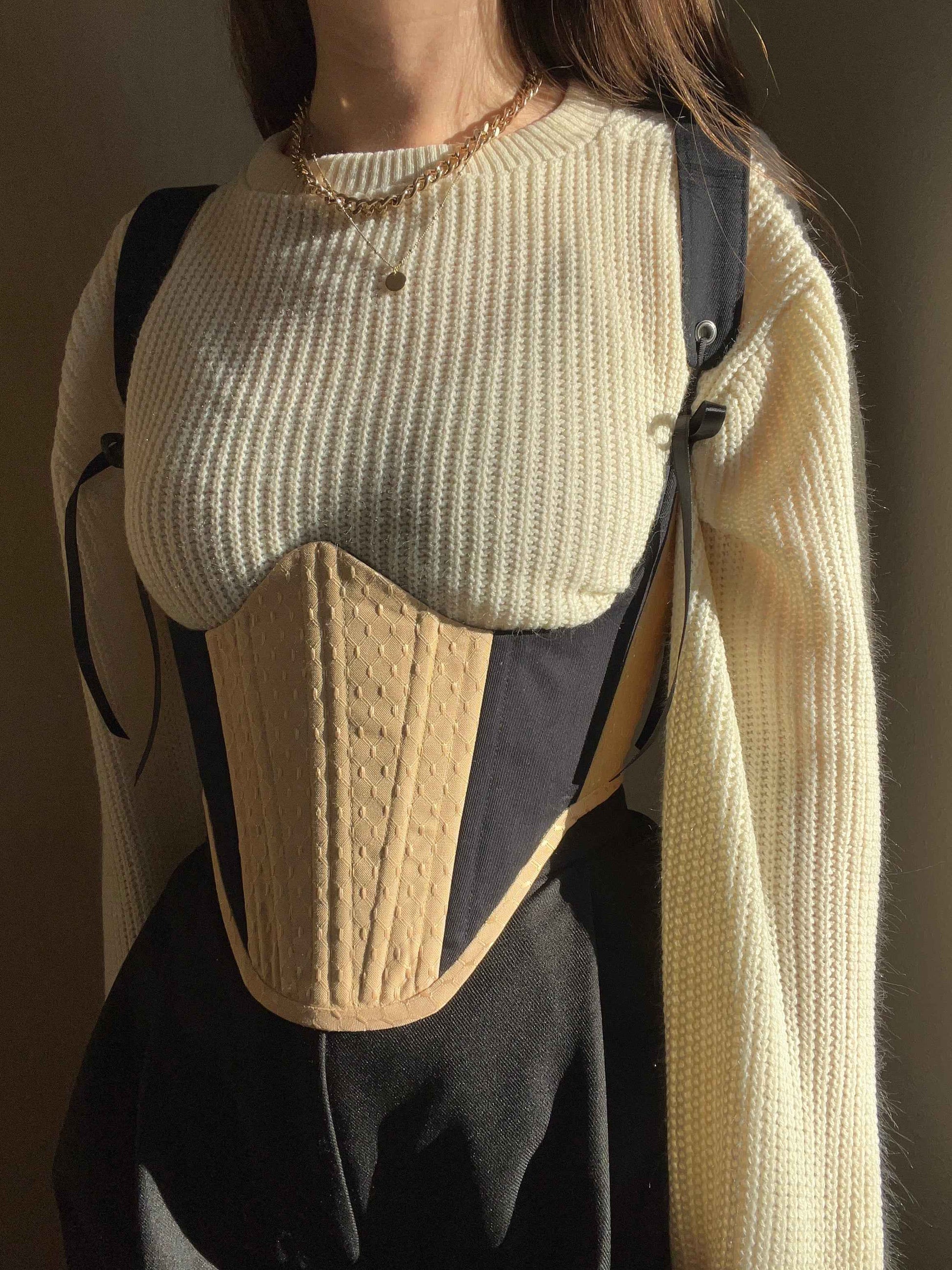 “Aurelia” Gold underbust corsage