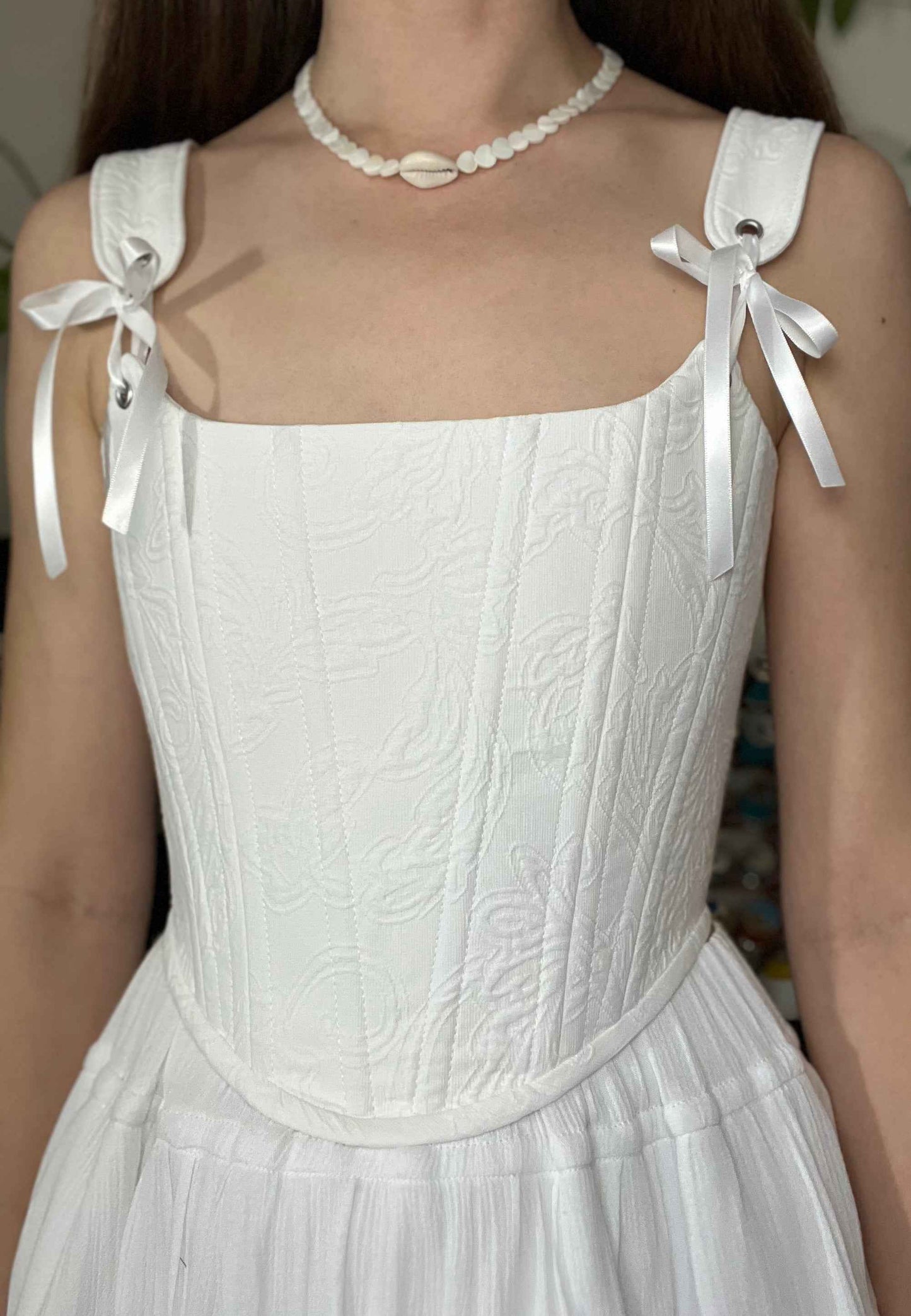 Updated “Luna” corset with removable shoulder straps 🌙