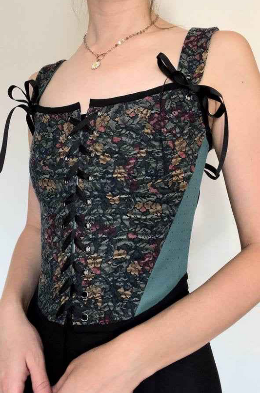 Tapestry corset, size S-M